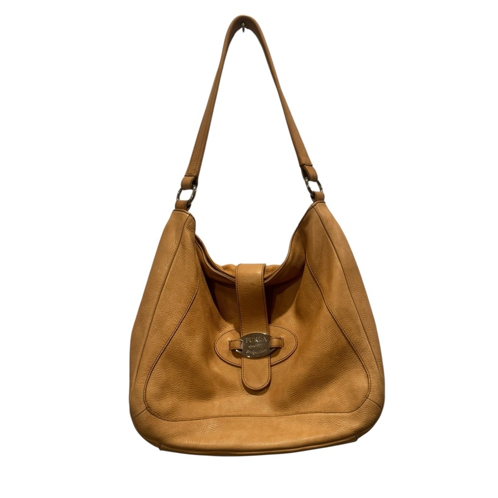 Furla Tan Leather Shoulder Bag